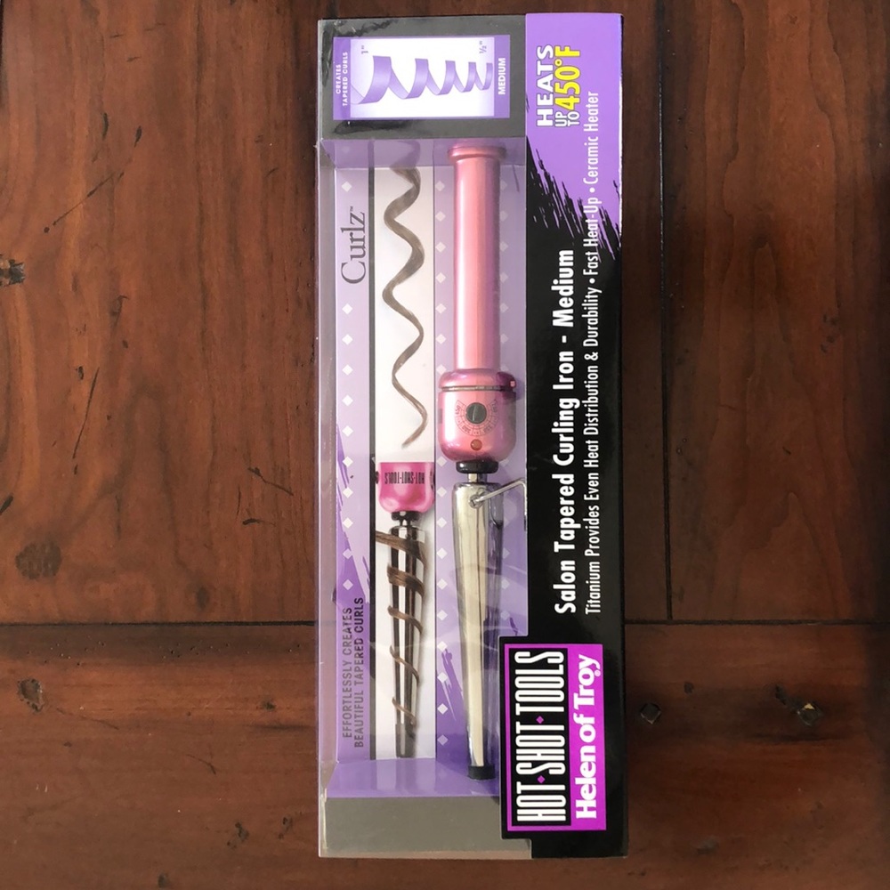 Brand new tapered curl iron
